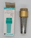 Campbell FV-4T Lead Free 1" Foot Valve Nob. Fixed Price $9.99.