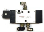 Norgren Solenoid Valve W/ Push-to-connect Fittings V62S417AA313JB Used. Fixed Price $104.00.