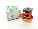 New Asco EF8210G002 24VDC Solenoid Valve 1/2" Pipe 5-100PSI 11.6W. Fixed Price $130.00.