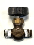 Matheson 100L Needle Valve Brass Manual Screwed Bonnet Tested Good. Fixed Price $12.50.