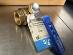 Everbilt Brass Ball Valve Lead Free 3/4" Comp - 018. Fixed Price $7.99.