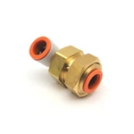 Smc KQ2LE13-00A One-touch Right Angle Bulkhead Union Fitting 1/2" Tube, 1-12UNF. Fixed Price $25.00.