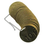 Brady 23204 Numbered Set, 101 To 125, Tags, PK25. Fixed Price $43.65.