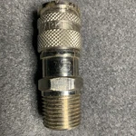 Parker 2QTY 1/2 -14 Npt European High Flow Pneumatic Hose Coupler 1/4 Body Diam. Fixed Price $90.00.