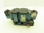 Mac 6521B-211-PM-111DA Pneumatic Double Solenoid Valve 4/2-POS 120V W/sub-base. Fixed Price $67.99.