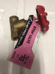 New Ldr 3/8" Fip X Lead Free Brass Stop Valve # 022 5102. Fixed Price $15.99.