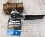 Premier 1/2" Fip Full Port Threaded Ball Valve 252073. Fixed Price $8.49.