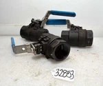 Lot Of Three Velan EP-2000 1-1/4 Inch Ball Valves (INV.32853). Fixed Price $145.00.