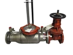 Ames 2000 Stainless Steel Backflow Preventer 2-1/2" 4 Bolt Flange. Fixed Price $937.00.