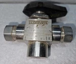 Whitey SS-83XKF4 3-WAY 316 Switching Valve, 1/4" Female Npt. Fixed Price $150.00.