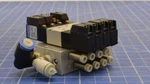 040M5A Manifold With A040-4E2-34W Air Valves Attached /koganei. Fixed Price $270.31.