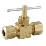 1/4 Inch Brass Needle Valve - Lightweight Quality Solution For Plumbing Needs. Fixed Price $15.99.