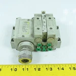 Numatics 020BW400MP00061 Pneumatic Solenoid Valve 24VDC Coil W/ Manifold. Fixed Price $151.18.