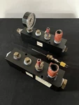 Two Mcmaster Carr 5469K207 Right-angle Flow Rectangular Manifolds Extra Parts. Fixed Price $30.00.