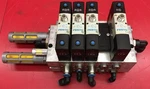 Festo VSVA-B-P53E-H-A1-1R5L Pneumatic Block With 4 Valves And Sub-base. Fixed Price $180.00.