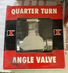 Keeney 2050PCLF Chrome Plated Quarter Turn Angle Valve 1/2 Fip X 7/16 O.d. In.. Fixed Price $14.99.