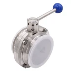 Sanitary Butterfly Valve With Pull Handle Stainless Steel 304 Tri Clamp Clove.... Fixed Price $82.18.