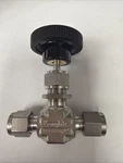 Swagelok SS-1VS4 Stainless Steel Needle Valve 1/4 Tube Fitting Vee Stem. Fixed Price $60.00.