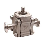 Svf SBC76666AT-TR 1/2"-1500 Ss Ball Valve, 1/2IN Size, 1500PSI, Tri-clamp. Fixed Price $150.00.
