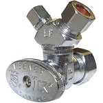 Plumb Pak PP2904VLF 3-WAY Stop Valve, 5/8 X 3/8 1/4 Compression, Chrome. Fixed Price $29.91.