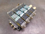 Numatics 11DSA400C Solenoid Pneumatic Valve Air Four Bank Manifold 120 Vac. Fixed Price $110.39.