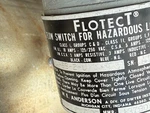 Flotect Hazardous Location Flow Switch Stainless Steel SS-2-U 730S313600XTZ2. Fixed Price $500.00.