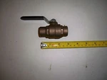 Premier Valve. 3/4" Brass Ball Valve, Sweat, Solder Ends Full Port 600 Wog. Fixed Price $11.99.