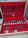 Set Of 74 American Stainless Usa Flatware With Box Anti-tarnish Silverware. Fixed Price $175.00.