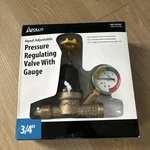 Apollo Hand-adjustable Pressure Regulating Valve Gauge 3/4" Bronze 69ELF114TWG. Fixed Price $54.95.