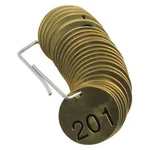 Brady 23208 Numbered Set, 201 To 225, Tags, PK25. Fixed Price $43.19.