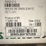 Asco 8262H212 Electric Solenoid Valve 2-WAY/2-POSITION Brass 24V Dc Series. Fixed Price $75.00.