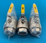Lot Of 3 Warren CF8M Stainless Steel 1000-WOG Ball Valves 1022C. Fixed Price $79.95.