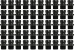 3/4" Black Npt Connectors (pack Of 50) Loc-line Usa 69545-BLK. Fixed Price $53.85.