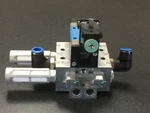 Festo VDMA-24-345-D-1 & 6843 151016 Solenoid Valve W/ Plate Si. Fixed Price $115.00.