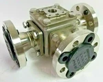 Pbm 2" Stainless Steel 300# Flanged 3-WAY Ball Valve CF3M 316L 720 Psig. Fixed Price $524.95.