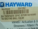 Hayward 3/4" True Union Ball Valve TB2075STE-NEW In Box. Fixed Price $46.69.
