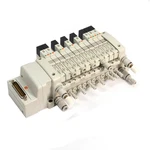 Smc VV5QC11 Base Manifold W/ (7) VQ1201NY-5, (1) VQ1A01NY-5, (4) VVQ1000-P-1-C6. Fixed Price $129.99.