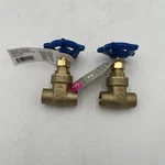 Brand New!! Pack Everbilt 1/2 Inch Brass Gate Water Valve 170-4-12-EB 070. Fixed Price $26.95.