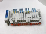 Smc Solenoid Bank EX260-SEN1 4) SY5100T-5NZF1 3) SY5400T-5NZF1 1) SY5200T-5NZF1. Fixed Price $404.50.