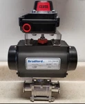 Bradford RP-BA-101-SR 1/2" Double Pneumatic Acting Actuator W/ Limit Switch. Fixed Price $385.00.