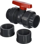 Hayward QTA1020CSEG 2-INCH Gray Series True Union Pvc Compact Ball Valve Wit. Fixed Price $65.42.