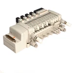 Smc VV5QC11-12 Base Manifold W/ (8) VQC1201NR-5 Valves And (4) VVQ1000-P-1-C6. Fixed Price $129.99.