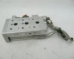 Smc Pneumatic Slide Cylinder With D-M9P Sensors And Flow Controls MXS16-50. Fixed Price $79.99.