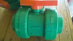 Nibco Chem-aire 3" Union Ball Valve Tbu MF909AF Green Sch 80 Soc X. Fixed Price $120.00.
