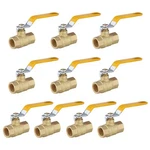 10PCS 1/2 Inch Fnpt Full Port 600WOG Brass Ball Valve Fip Threaded,yellow Handle. Fixed Price $59.99.