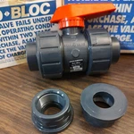 Asahi America Duo-bloc " Pvc Ball Valve Epdm 150 Psi Socket/thread. Fixed Price $49.50.