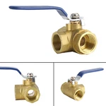 G3/4" Way Ball Valve Three Port Brass Female Type For Water Oil And Gas Ep. Fixed Price $29.56.