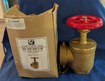 2-1/2" Npt 300 Brass Threaded Fire Hose Valve Listed 5EE7 EX3182. Fixed Price $100.00.