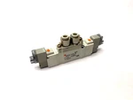 Smc SY5120-5LZD-C6 Double Solenoid Valve 5-PORT. Fixed Price $35.99.