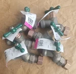 6 Arrowhead Brass 1/2" Inlet(mip), 3/4"OUTLET(MHT) Lead-free Hose Bibbs 251LF. Fixed Price $95.00.